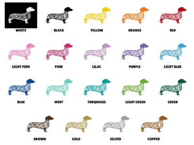 Dachshund Vinyl Decal