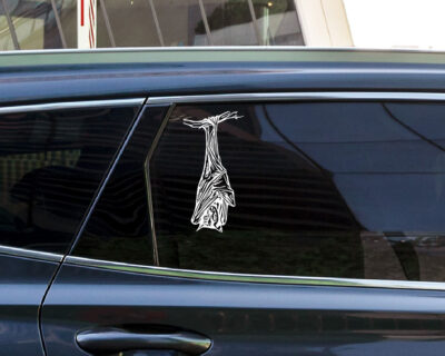 Hanging Bat Vinyl Decal