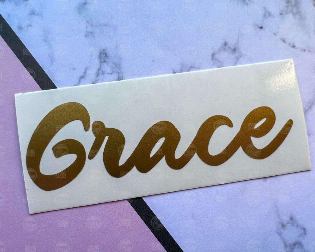 Custom Lettering Vinyl Decal