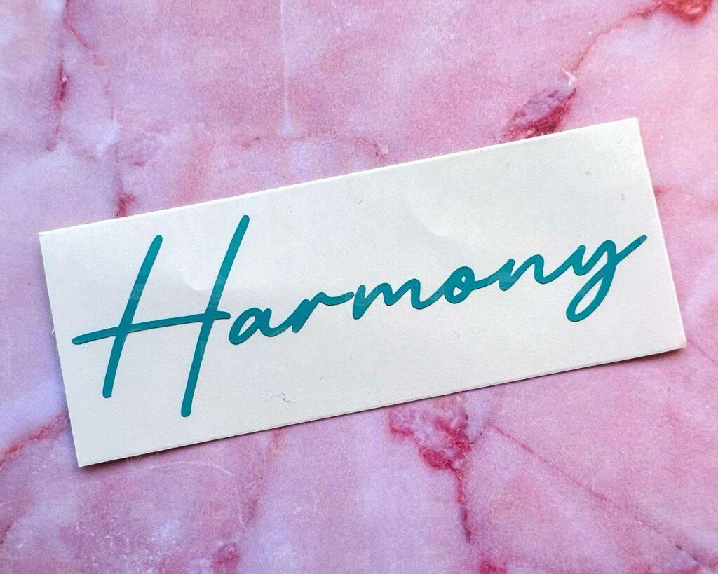 Custom Lettering Vinyl Decal