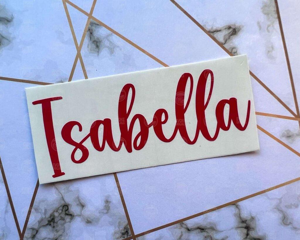 Custom Lettering Vinyl Decal