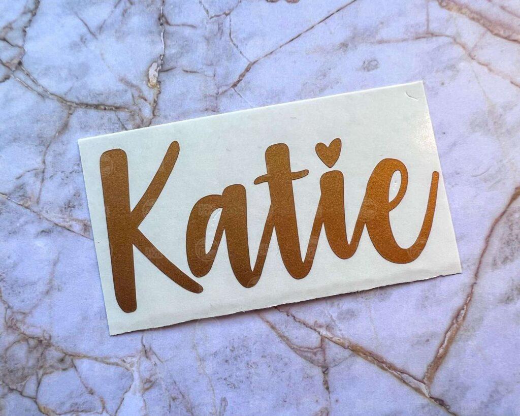 Custom Lettering Vinyl Decal