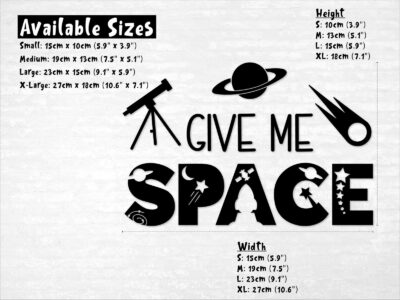 Give Me Space Decal - Evoke Decals