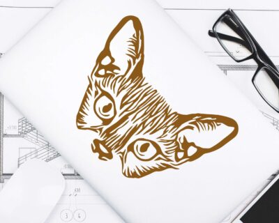 Cat Face Decal - Evoke Decals