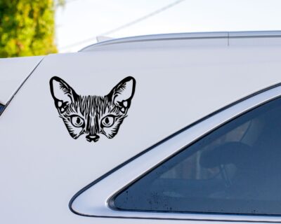 Cat Face Decal - Evoke Decals