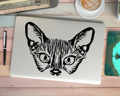 Cat Face Decal - Evoke Decals