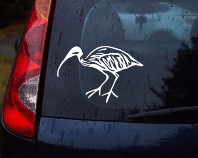 An artistic silhouette of an Ibis, also commonly known in Australia as the iconic Bin Chicken.