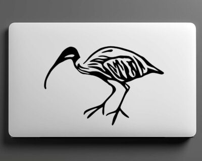 An artistic silhouette of an Ibis, also commonly known in Australia as the iconic Bin Chicken.