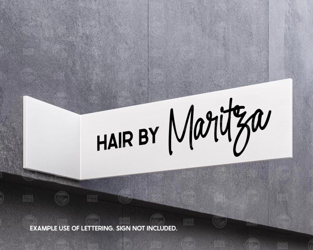 Custom Vinyl Lettering Decals – Evoke Decals