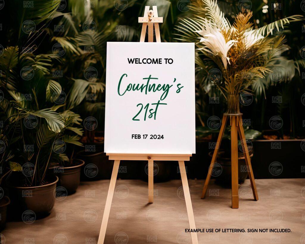 Custom Vinyl Lettering Decals – Evoke Decals