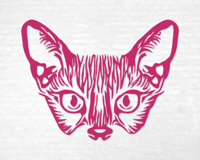 Cat Face Decal - Evoke Decals