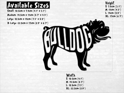 Bulldog Decal - Evoke Decals