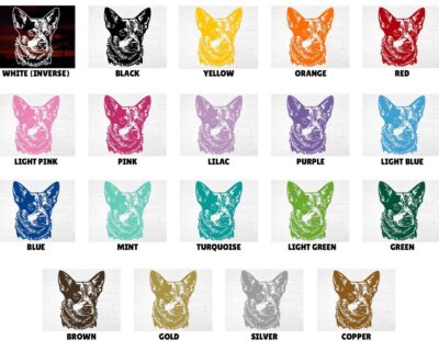 Australian Blue Heeler aka Cattle Dog Decal - Evoke Decals