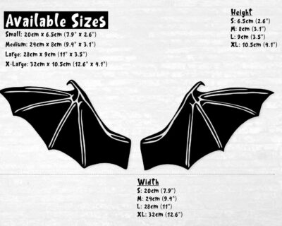 Bat Wings Decal - Evoke Decals