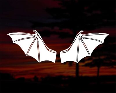 Bat Wings Decal - Evoke Decals